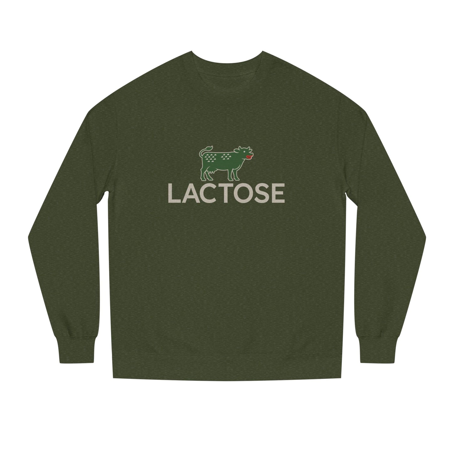 Life is a Beautiful… Typo – LACTOSE Logo Parody Retro Sweatshirt (Dark)