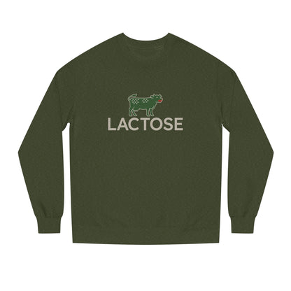 Life is a Beautiful… Typo – LACTOSE Logo Parody Retro Sweatshirt (Dark)