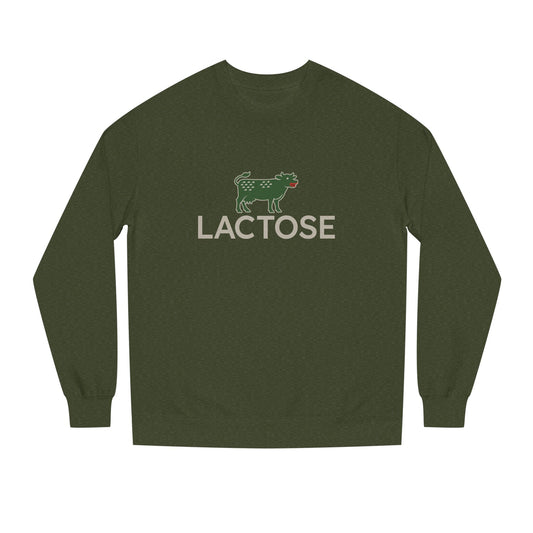 Life is a Beautiful… Typo – LACTOSE Logo Parody Retro Sweatshirt (Dark)