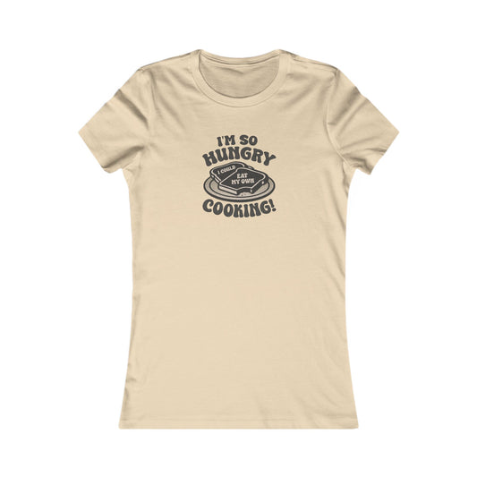 I'm So Hungry, I Could Eat My Own Cooking — Retro Women's Tee (Light)