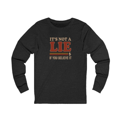 It’s Not a Lie, If You Believe It — George Costanza Retro Long Sleeve (Dark)