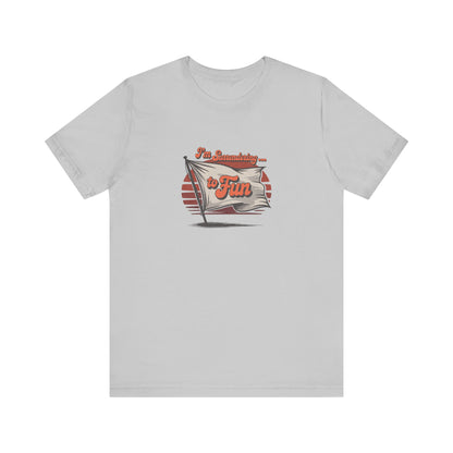 I'm Surrendering to Fun — Fun with Flags Retro Tee (Light)