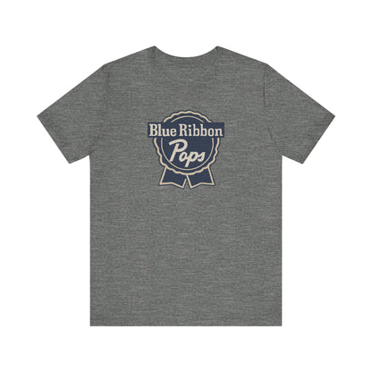 Blue Ribbon Pops Shirt — Funny Dad Gift, Retro Beer Dad Tee
