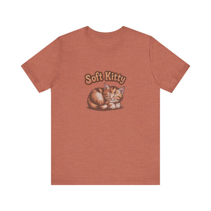 Soft Kitty Sick-Day Lullaby — Big Bang Theory Retro Tee (Light)