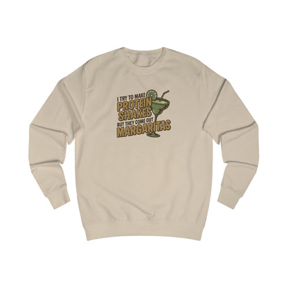Protein Shakes (Oops, All Margaritas) — Retro Sweatshirt (Light)