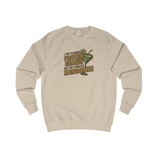 Protein Shakes (Oops, All Margaritas) — Retro Sweatshirt (Light)