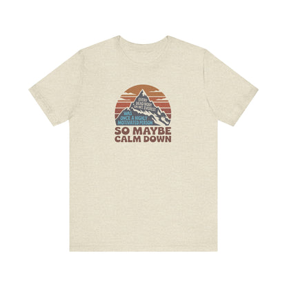 Everything in Moderation (Especially Fitness) – Mount Everest Retro Tee (Light)