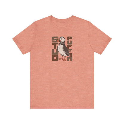 Stud Puffin, Licensed to Chill – Spy-Bird Retro Tee (Light)