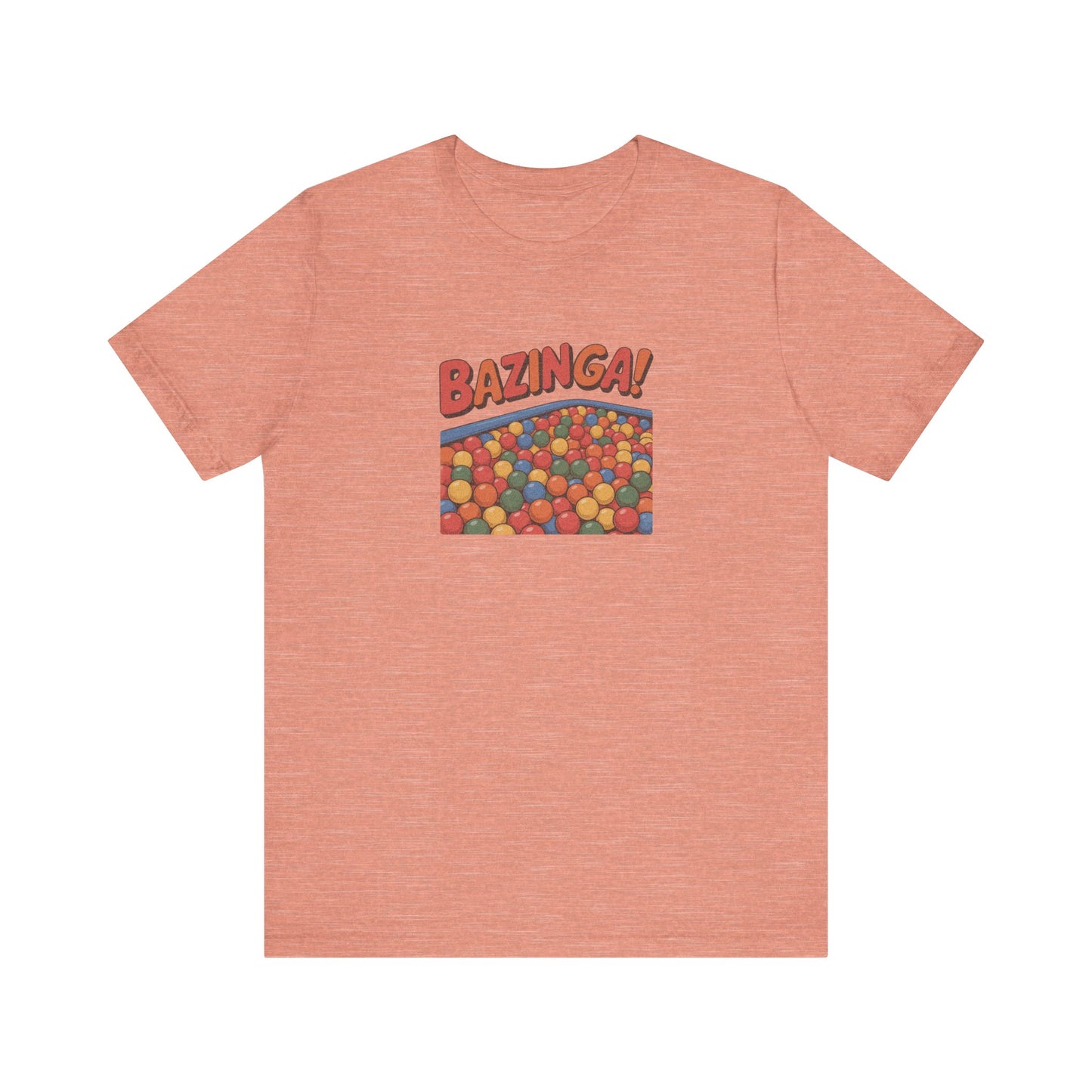 Bazinga! Ball Pit — Big Bang Theory Retro Tee (Light)
