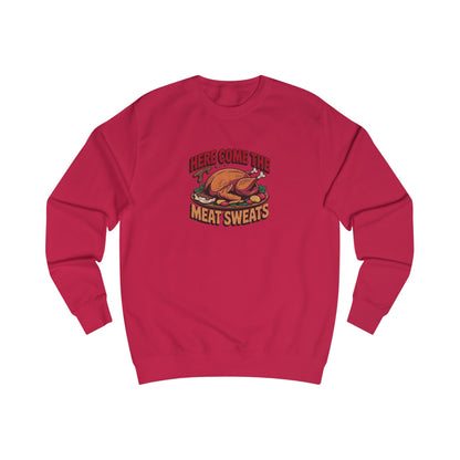 Here Come the Meat Sweats — Friends Thanksgiving Sweatshirt (Light)