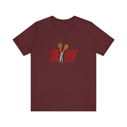 Snip Snap! — Michael Scott Vasectomy Retro Tee (Dark)