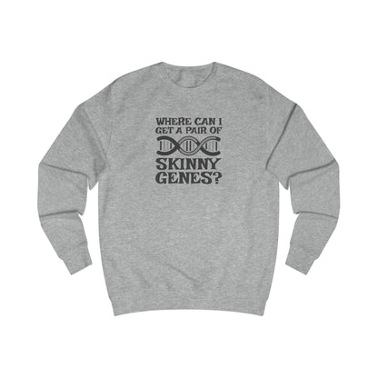 Pair of Skinny Genes — Retro Graphic Sweatshirt (Light)