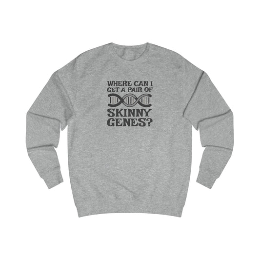 Pair of Skinny Genes — Retro Graphic Sweatshirt (Light)