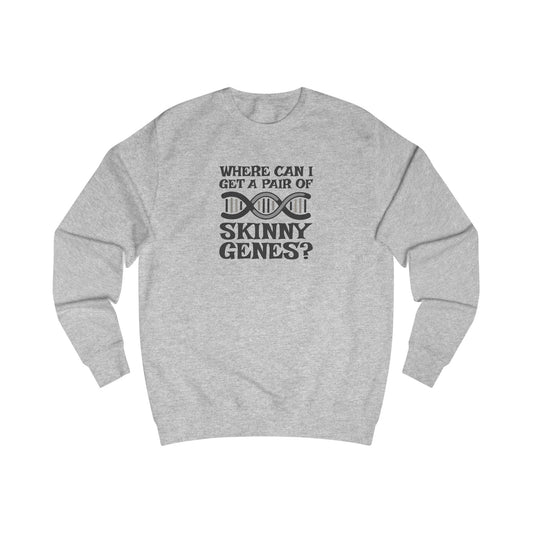 Pair of Skinny Genes — Retro Graphic Sweatshirt (Light)