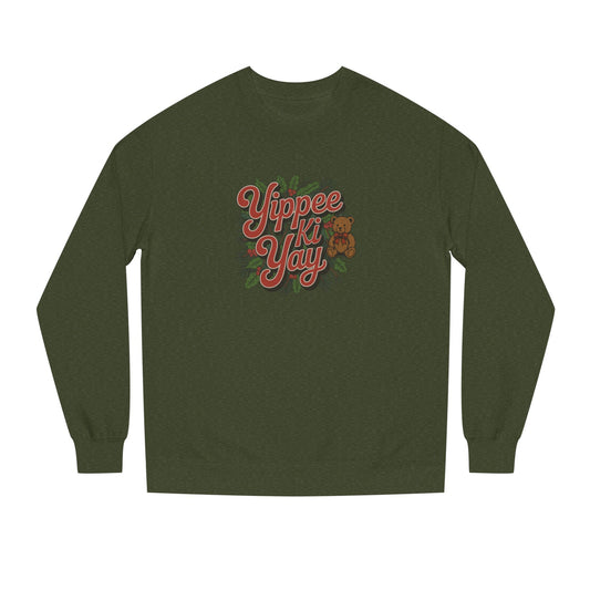 Yippee Ki Yay — Die Hard Retro Christmas Sweatshirt (Dark)