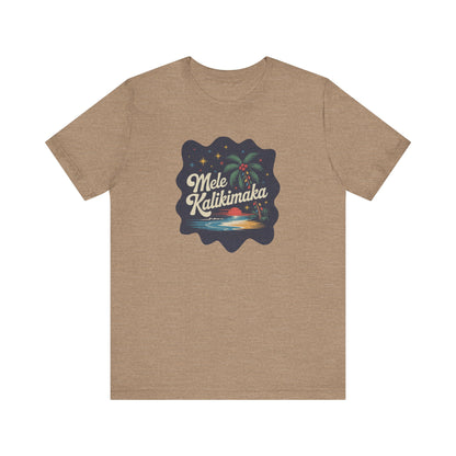Mele Kalikimaka — Retro Hawaiian Christmas Tee (Light)