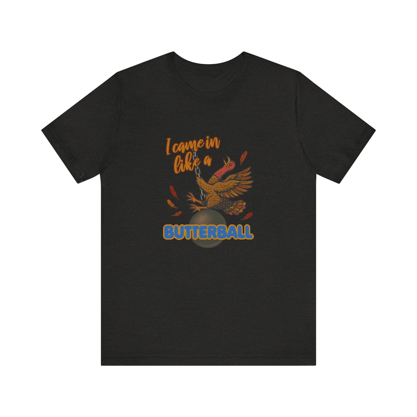 Like a Butterball — Miley Cyrus Thanksgiving Parody Retro Tee (Dark)