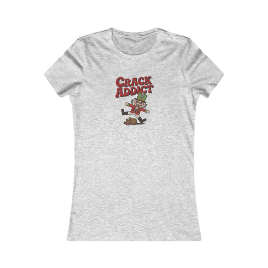 Crack Addict Nutcracker (Unhinged Remix) — Retro Women's Tee (Light)