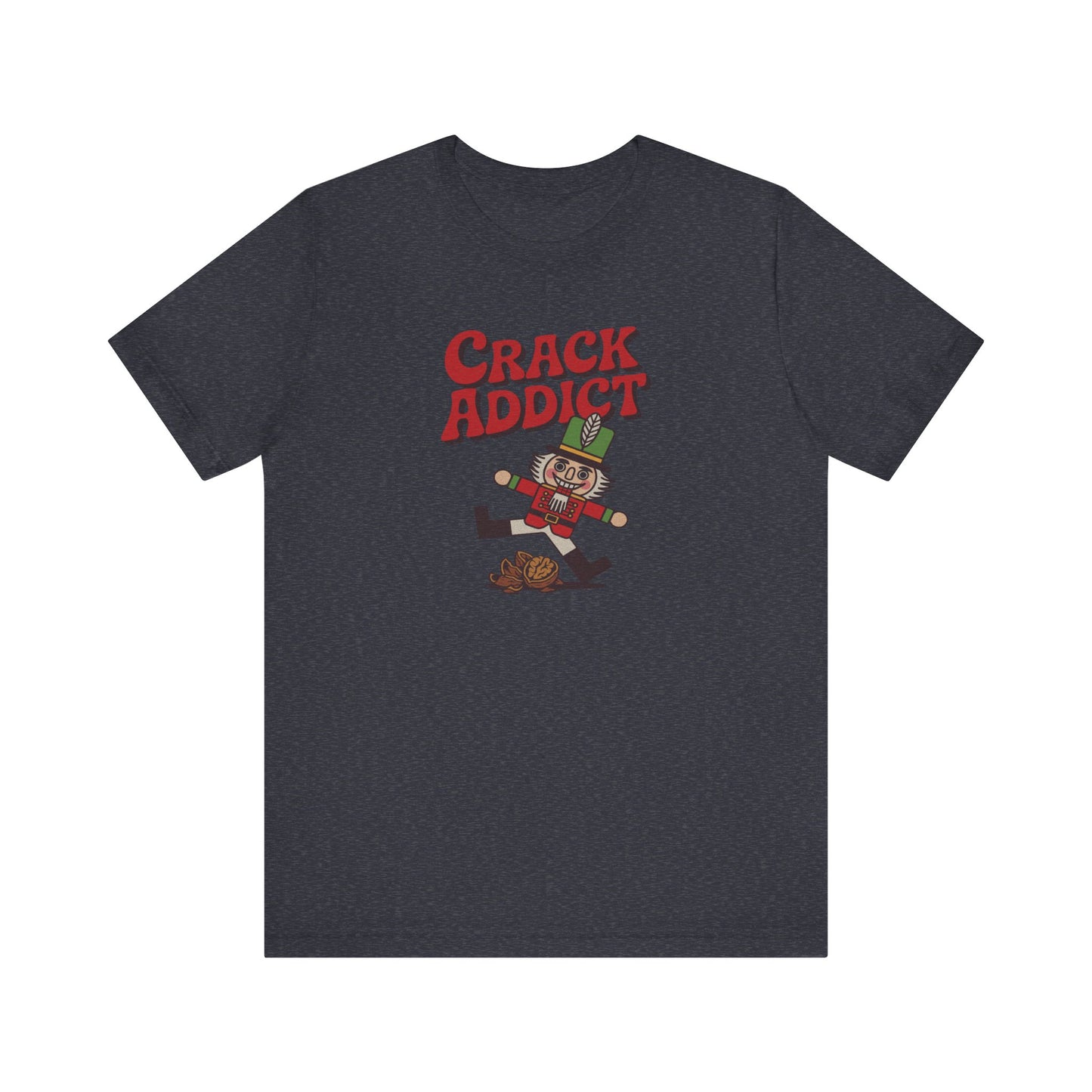 Crack Addict Nutcracker (Unhinged Remix) — Retro Tee (Dark)
