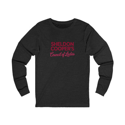Sheldon Cooper’s Council of Ladies — TBBT Retro Long Sleeve (Dark)