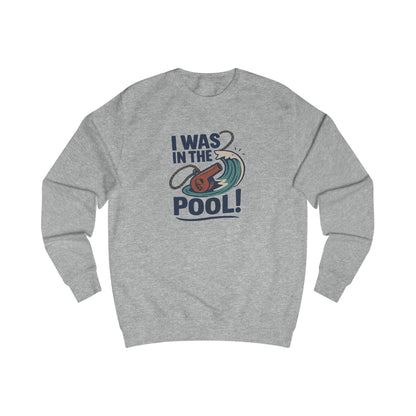 I Was in the Pool! — George Costanza Shrinkage Retro Sweatshirt (Light)
