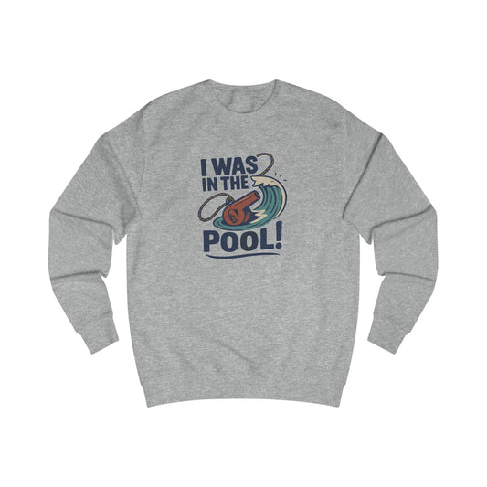 I Was in the Pool! — George Costanza Shrinkage Retro Sweatshirt (Light)