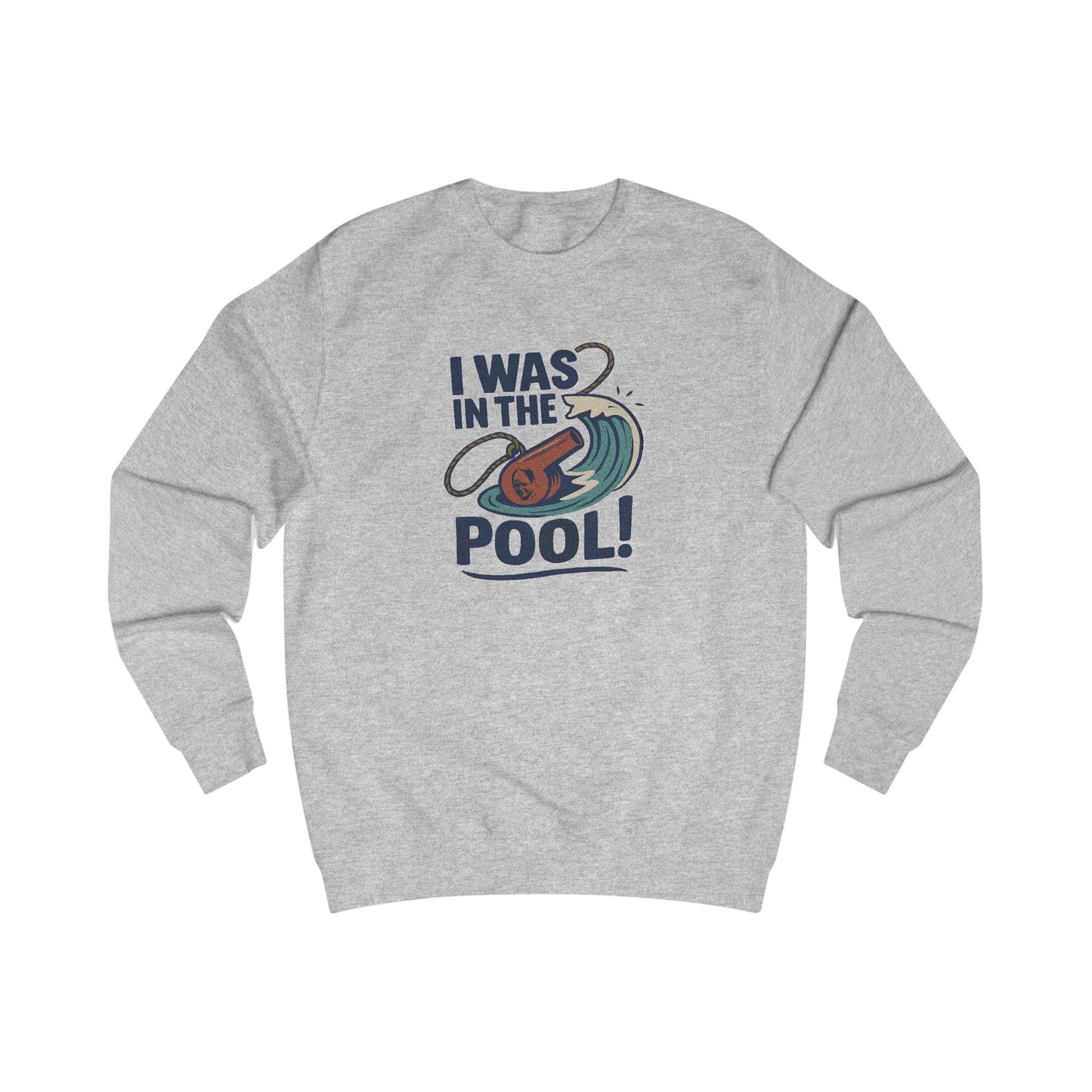 I Was in the Pool! — George Costanza Shrinkage Retro Sweatshirt (Light)