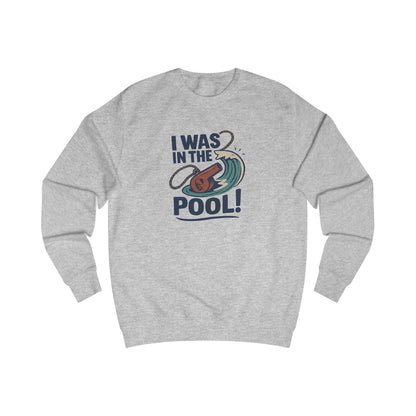 I Was in the Pool! — George Costanza Shrinkage Retro Sweatshirt (Light)