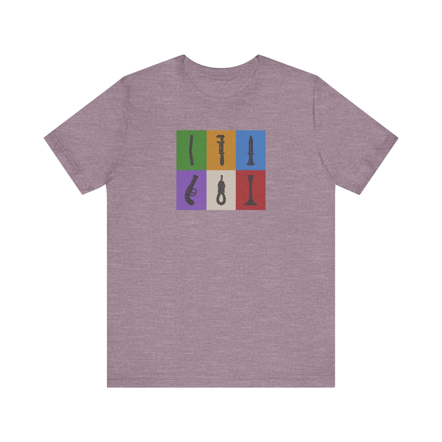Six Ways Into the Evidence Locker — Clue Retro Tee (Light)