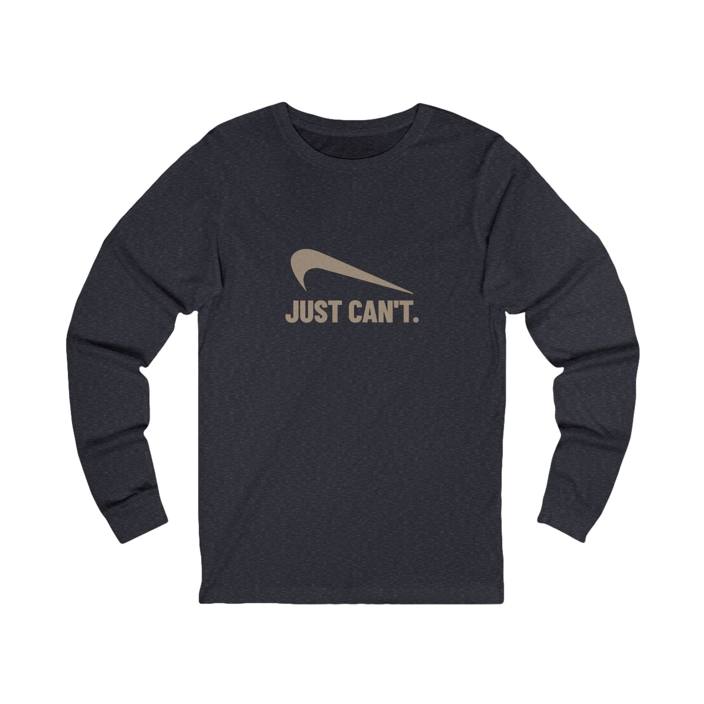 Just Can’t Athletic Parody — Retro Workout Long Sleeve (Dark)