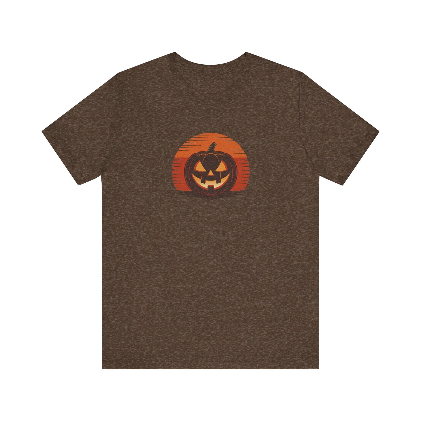 Retro Jack: Sliced Sunset — Halloween Sunset Tee (Dark)