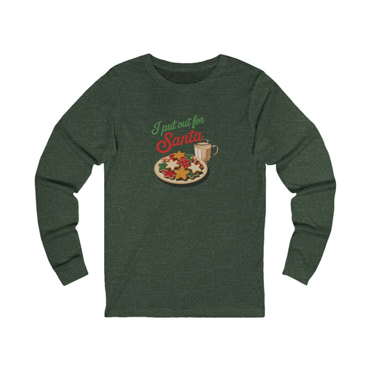 I Put Out for Santa — Retro Christmas Cookies Long Sleeve (Dark)