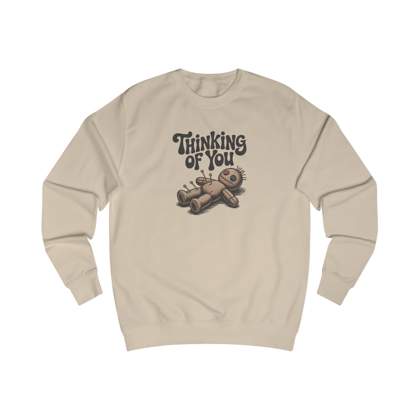The Voodoo That You Do, So Well — Retro Voodoo Doll Sweatshirt (Light)