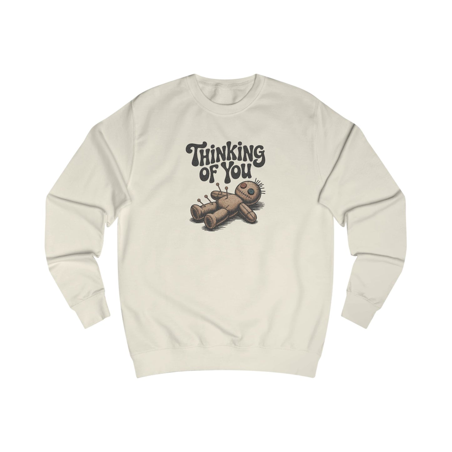 The Voodoo That You Do, So Well — Retro Voodoo Doll Sweatshirt (Light)