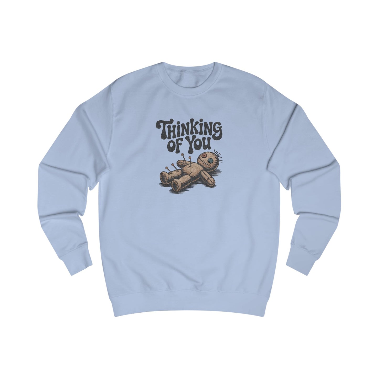 The Voodoo That You Do, So Well — Retro Voodoo Doll Sweatshirt (Light)
