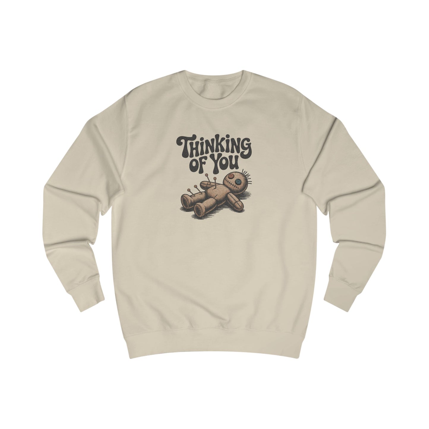 The Voodoo That You Do, So Well — Retro Voodoo Doll Sweatshirt (Light)