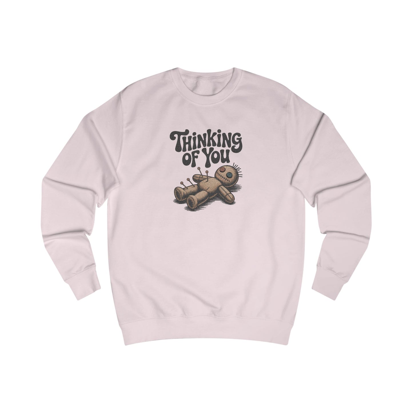 The Voodoo That You Do, So Well — Retro Voodoo Doll Sweatshirt (Light)