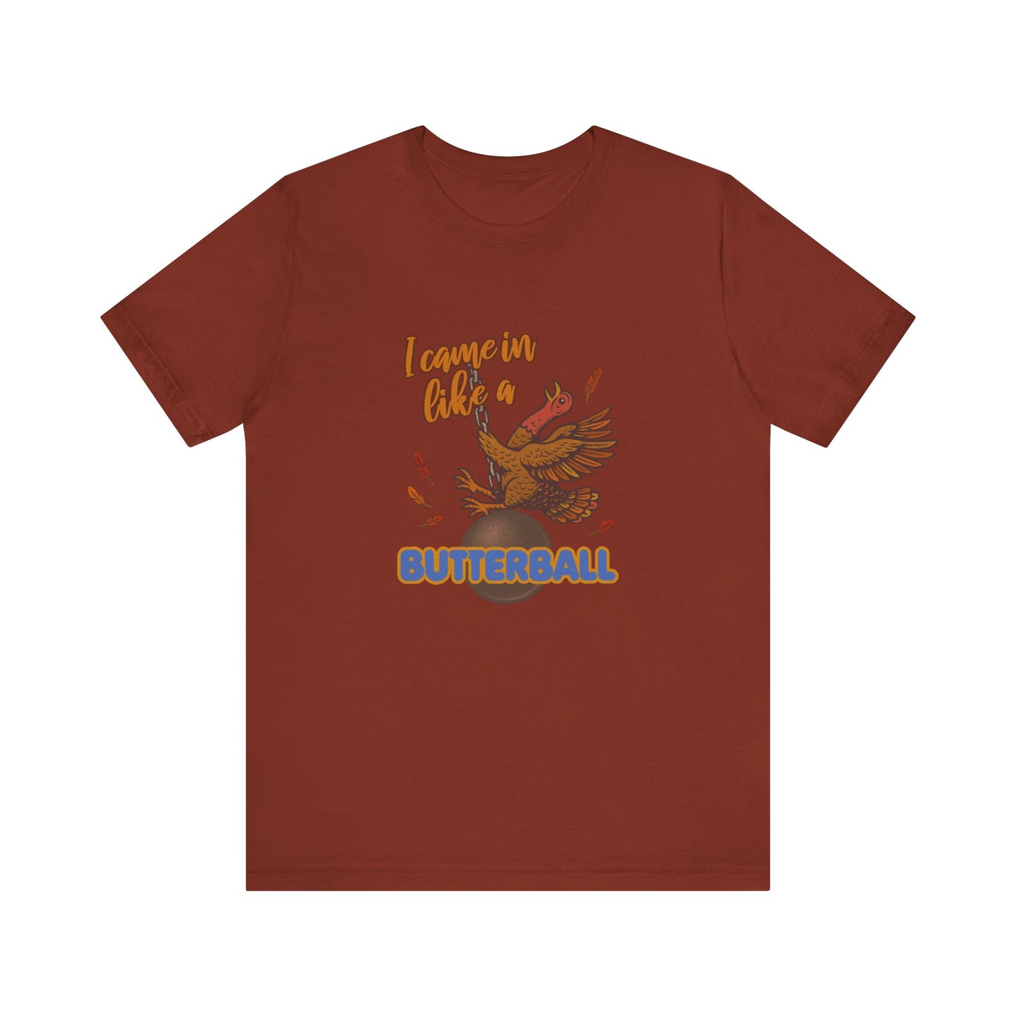 Like a Butterball — Miley Cyrus Thanksgiving Parody Retro Tee (Dark)