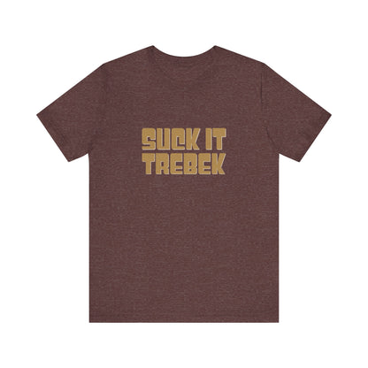 Suck It Trebek — SNL Celebrity Jeopardy Sketch Retro Tee (Dark)