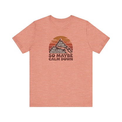 Everything in Moderation (Especially Fitness) – Mount Everest Retro Tee (Light)