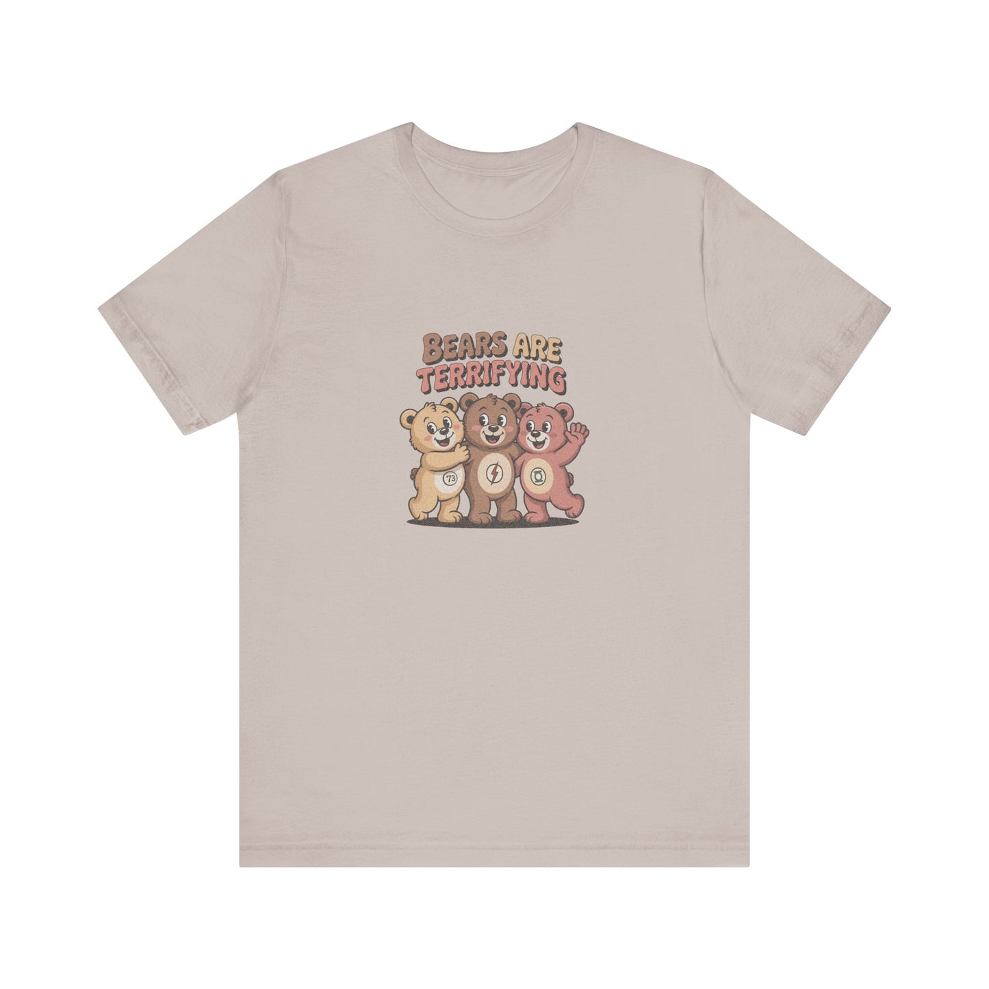 Bears Are Terrifying (Cute Remix) — Retro Tee (Light)