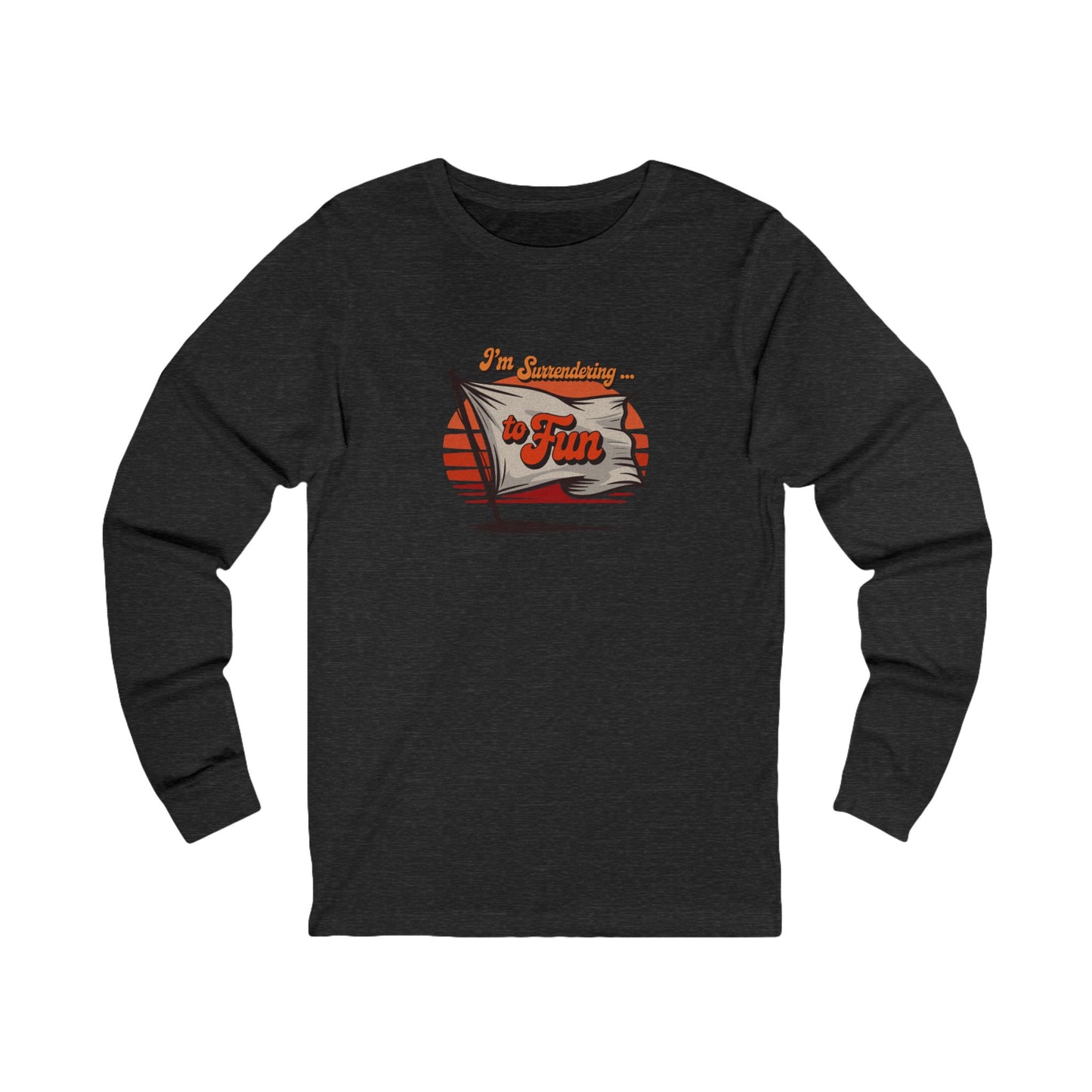 I'm Surrendering to Fun — Fun with Flags Retro Long Sleeve (Dark)
