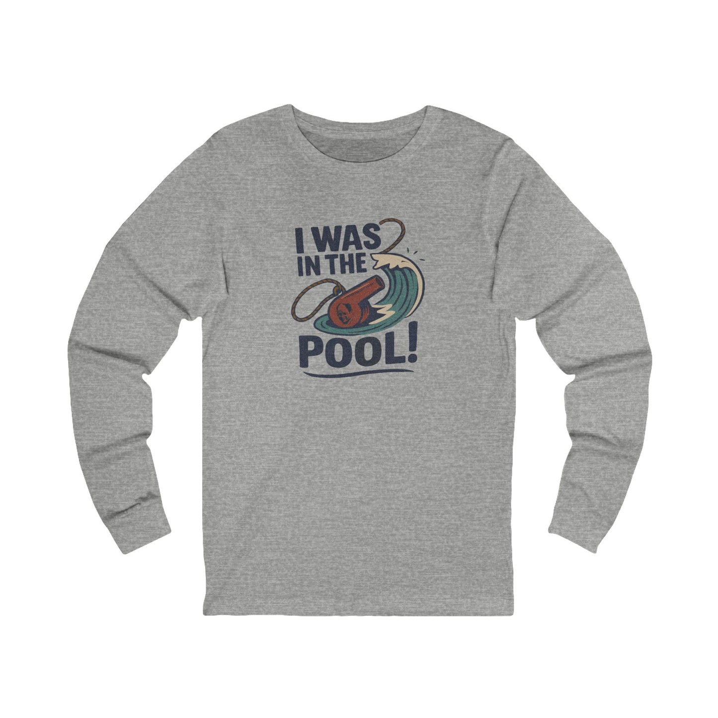 I Was in the Pool! — George Costanza Shrinkage Retro Long Sleeve (Light)