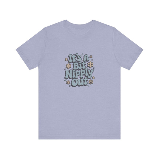It's a Bit Nipply Out — Christmas Vacation Retro Tee (Light)