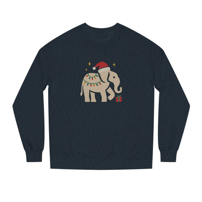 White Elephant Season — Retro Christmas Sweatshirt (Dark)