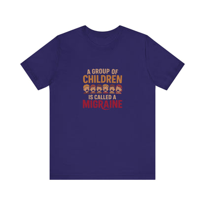 A Group of Children Is Called a Migraine — Retro Tee (Dark)