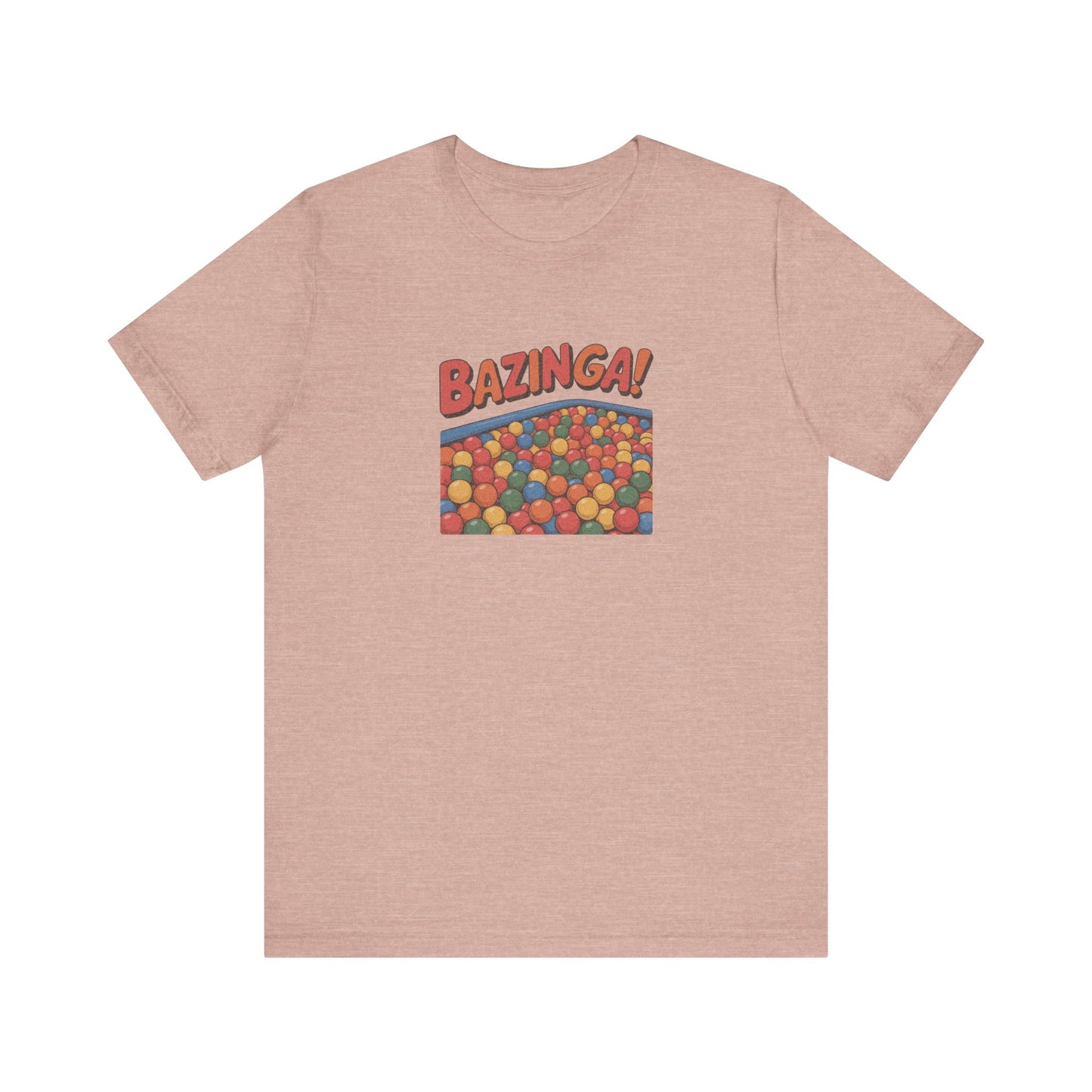 Bazinga! Ball Pit — Big Bang Theory Retro Tee (Light)