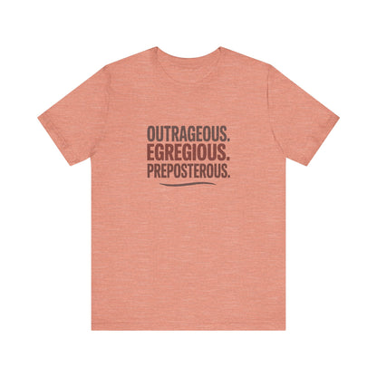 Outrageous Egregious Preposterous — Seinfeld Retro Tee (Light)