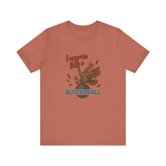 Like a Butterball — Miley Cyrus Thanksgiving Parody Retro Tee (Light)