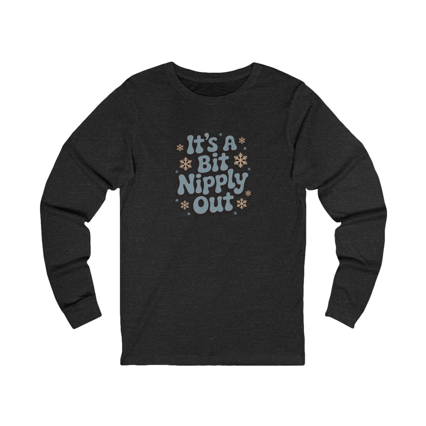 It's a Bit Nipply Out — Christmas Vacation Retro Long Sleeve (Dark)